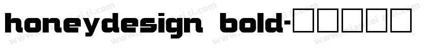 honeydesign bold字体转换